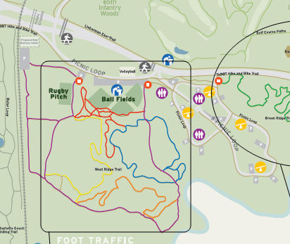 Southside trail work map