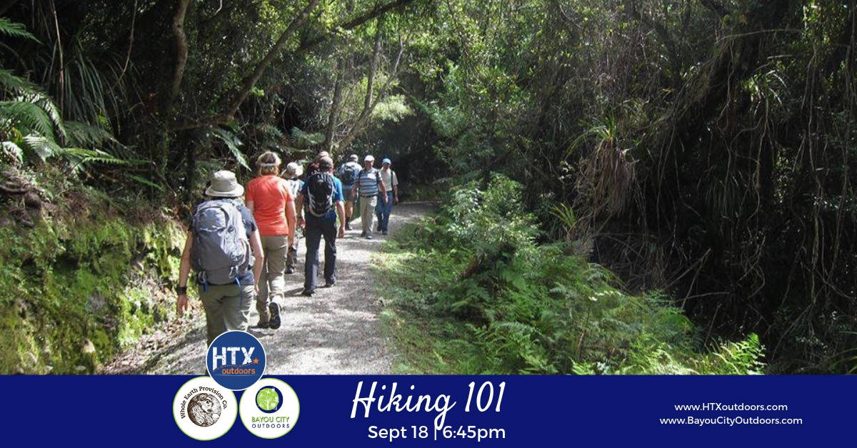 BCO & HTXO present Hiking 101 (live)