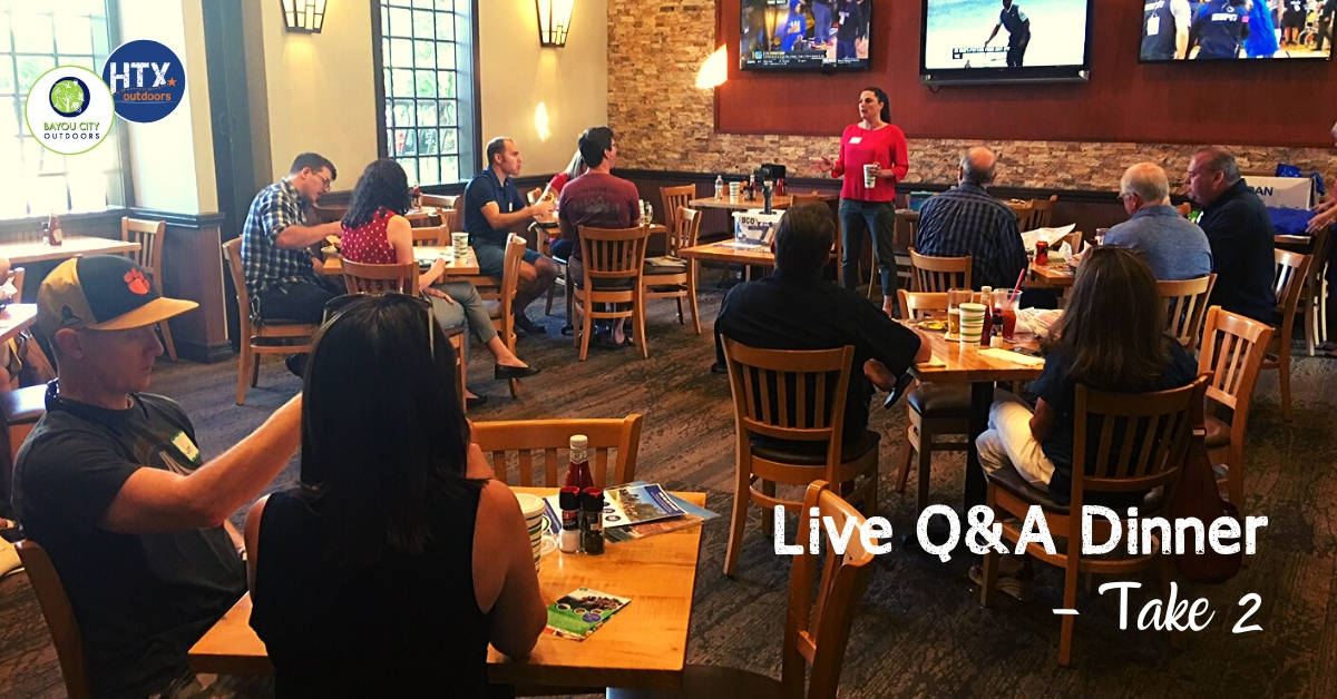 BCO & HTXO Live Q&A Dinner, Take 2
