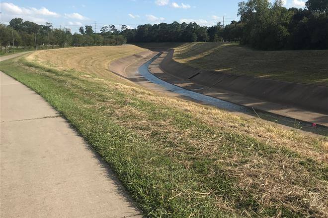 Evening Bike ride along White Oak Bayou Trail