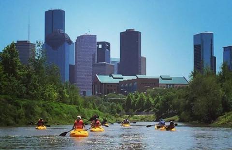 Kayaking Buffalo Bayou Park