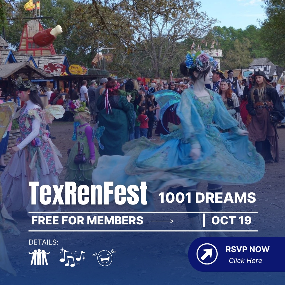 1001 Dreams weekend at the Texas Renaissance Festival