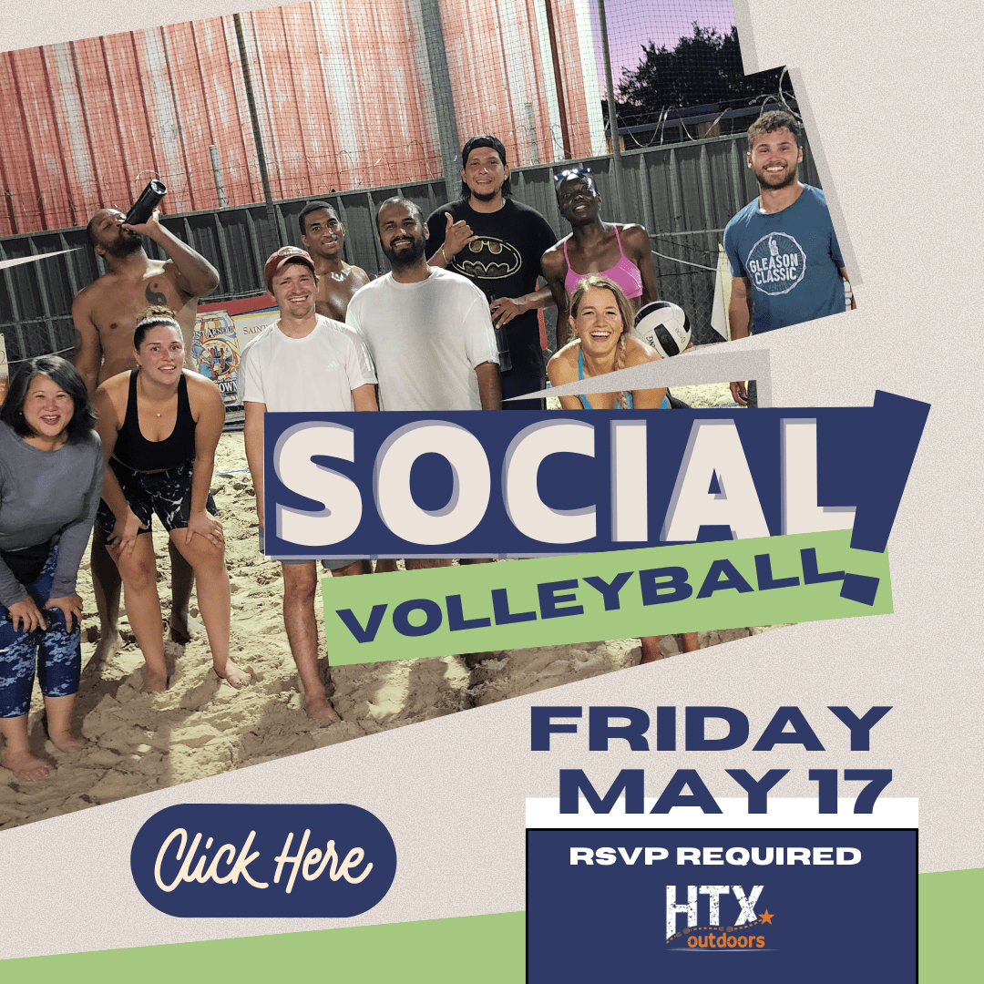 Volleyball Social May 17th. RSVP now.