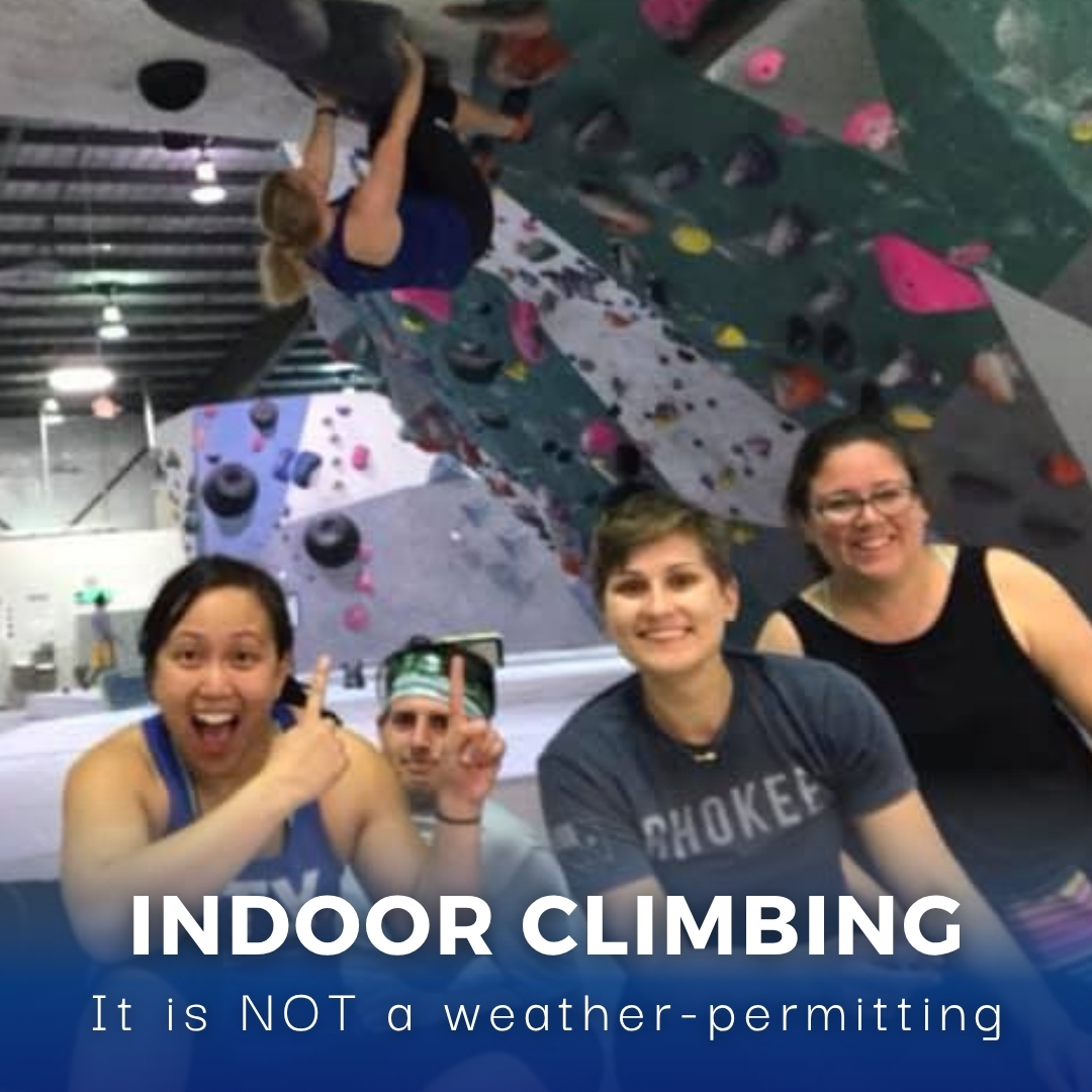 Indoor rock-climbing